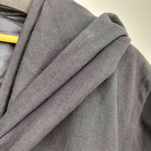 best/e ウール100 ドレープカラー フーデッドコート レディース